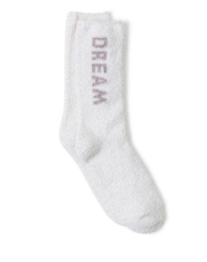 Barefoot Dreams CozyChic Dream Socks Cream-Taupe – give.
