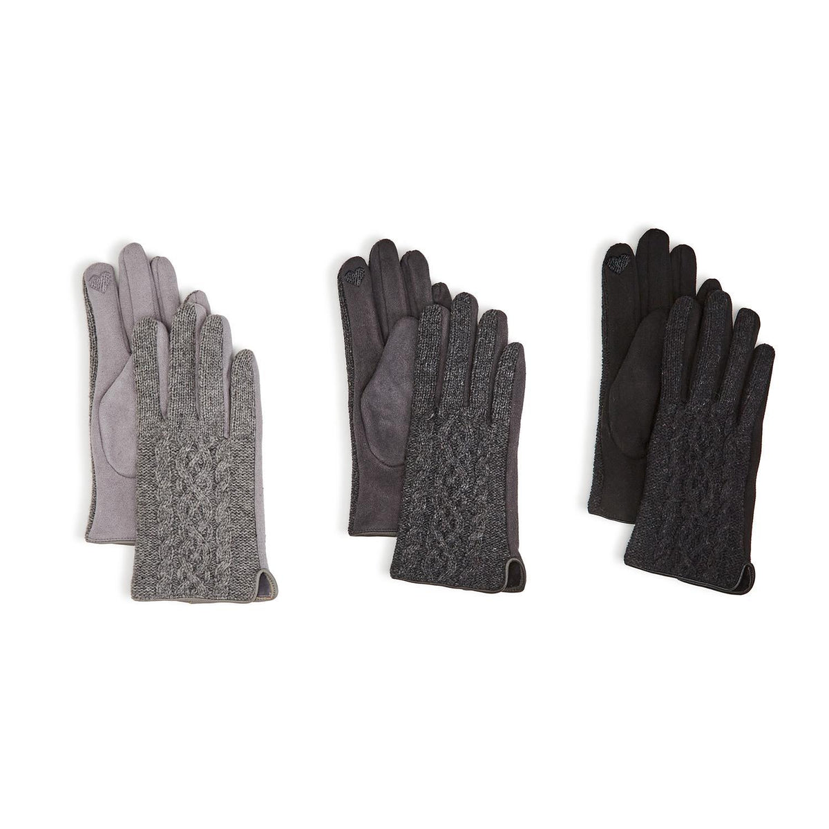 Cable Knit Gloves 3 colors give